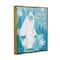 Stupell Industries Just Chillin Funny Winter Yeti Framed Floater Canvas Wall Art